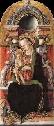 Faith madonna with child, and the donor Carlo Crivelli